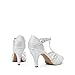 DREAM PAIRS Women's Stilettos Open Toe Pump Fashion Kitten Heel Sandals,Size 7.5,Silver