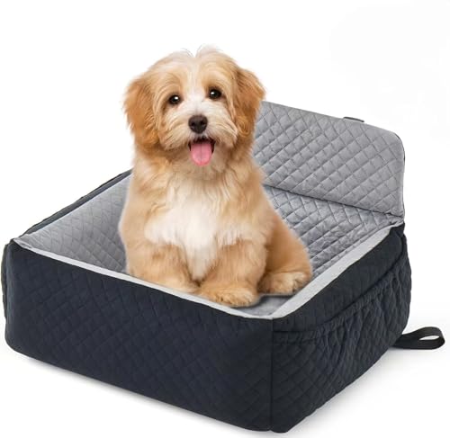 XZYNB Seggiolino Sicurezza Cani Auto per Volkswagen CC 2019-2022 2023 2024 2025, Seggiolino Ttabile Rialzato Cani Taglia Media Migliorato, Cuscino Lavabile