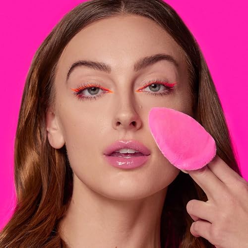 BeautyBlender Power Pocket Puff Maquillaje Esponja Doble Funcional Lavable Polvo Felpa Rosa, 1 Pieza - imagen 6