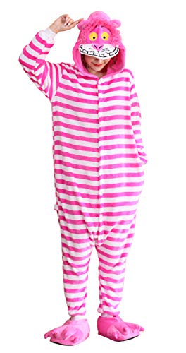 FunnyCos Pyjama unisexe pour adulte, pour Halloween, cosplay, loungewear, Chat du Cheshire, XL
