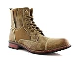 Ferro Aldo Mens MFA-808561 Lace up Military Combat Ankle Boot, Brown, 11 D(M) US