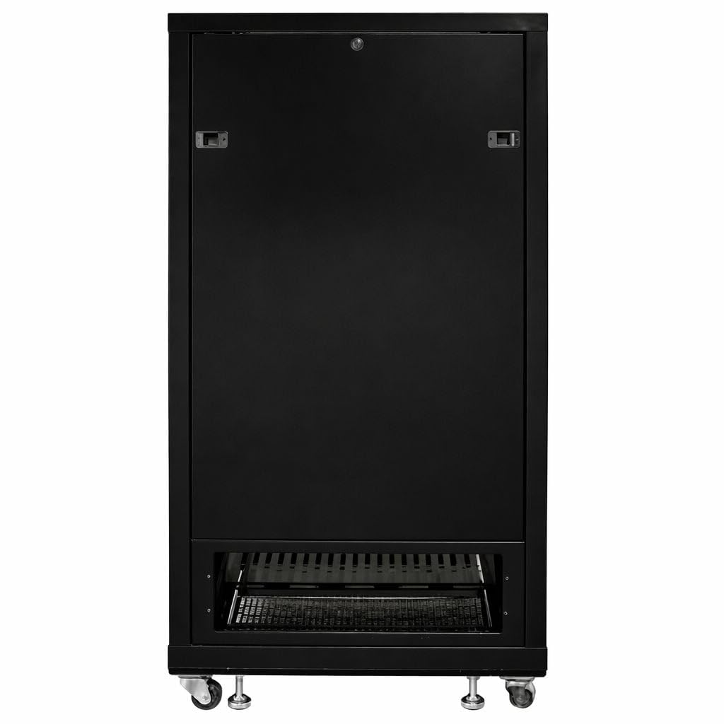 Techly Professional 026548 Armadio Rack 19" 600x600 27U per Audio Video Nero Nero