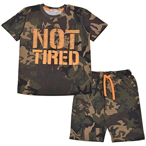 Pyjama court fille garçon ensemble de nuit 2 pièces short t-shirt coton ado 5-13 ans