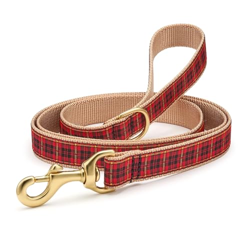 New Red Plaid Lead 5 Largo (largh. 1) Guinzaglio per cane
