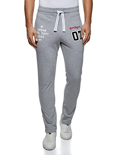 Oodji Ultra Uomo Pantaloni Sportivi con Laccetti