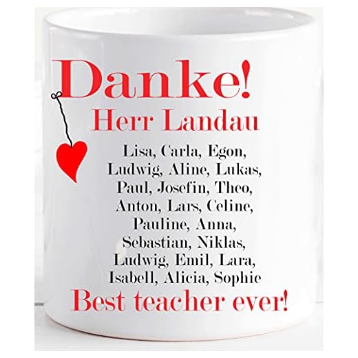 Geschenk Tasse | Lehrer mit Wunschtexten | mit Namen