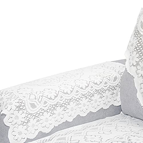 6 Pcs Lace Sofa Throw Cover Armchair Slipcovers Sofa Back Covers Table Cover Back Couch Covers Table Sofa Doily 24 Inch By 24 Inch (Sofaarm) #TOP30