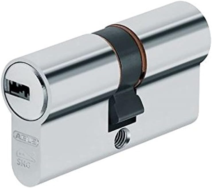 Abus 73721 XP20SN Profile Cylinder Including Security Card and 3 Keys, Nickel, 30/60