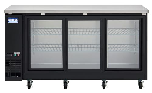 Kratos 72 Back Bar Refrigerator with Glass Doors