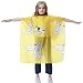 Colorfulife® Child Hair Cutting Waterproof Cape Wai Cloth Barber Kids Hair Styling Cape Professional Home Salon Camps & Hairdressing Wrap Children Cartoon Dalmatian Pattern Capes (Yellow)