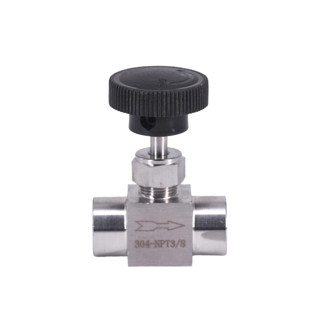Vanne à aiguille inox 316 de 1/2 pouce pour réseau d'eau domestique isolé
