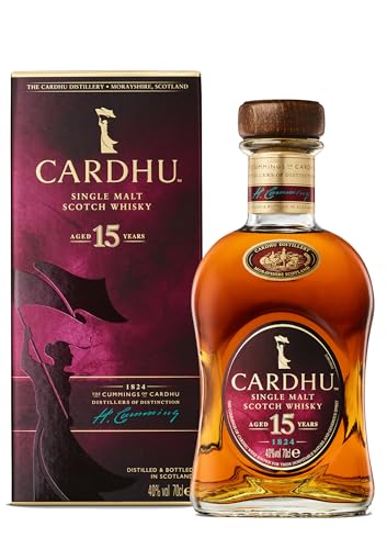 Cardhu 15 Jahre | Single Malt Scotch Whisky | mit Geschenkverpackung | handverlesen aus der schottischen...