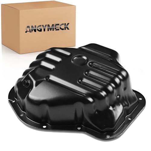 AngyMeck Lower Engine Oil Pan Sump with Drain Plug Compatible with Toyota Camry 2007-2011, RAV4 2006-2008, Solara, Scion xB, Lexus HS250h 2.4L, Replace 264-319, 121010H050