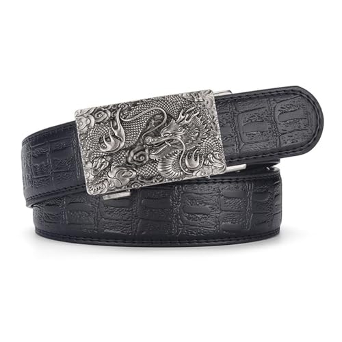 Ceinture à cliquet homme style crocodile pour sublimer vos costumes et tenues d'affaires