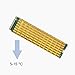 2 pcs Applicable m.2 nvme ssd 2280 Heatsinks Gold