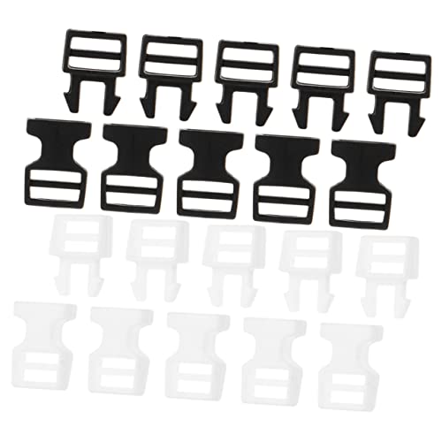 ADOCARN 20 Pçs Fivela Mini Fivela De Liberação Dupla Fivela De Liberação Lateral Resistente Acessóri