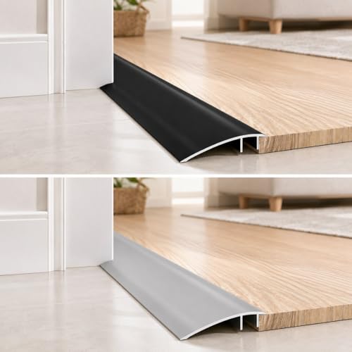 Cubierta de hueco ajustable en aluminio de 4 m para transiciones perfectas de suelos laminados 4