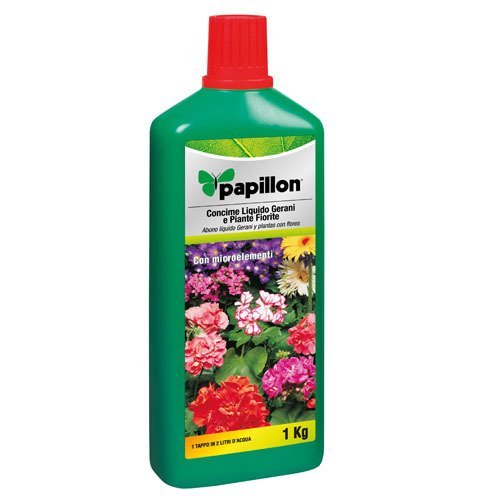 Compost LIQUIDO Papillon Geraniums and Flowers 1 kg