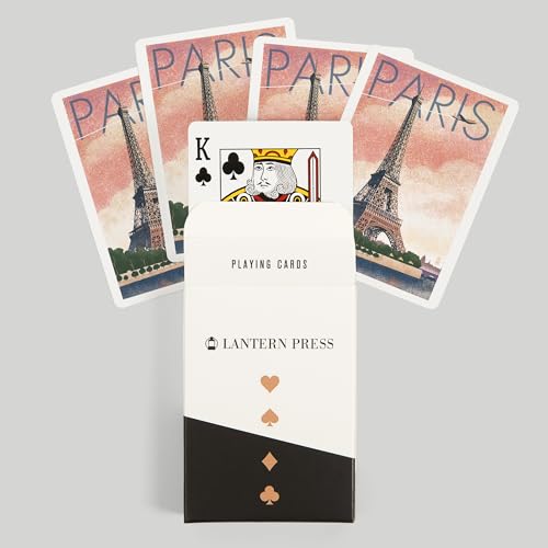 Naipes Lantern Press Paris Francia 52 cartas póker miniatura 6