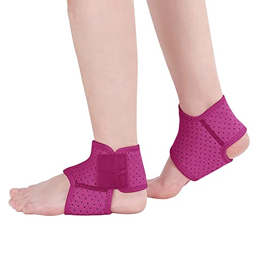 LTLCLZ 1Paar Sport Knöchelbandage Kinder Knöchel Plantarfasziitis Kompressionsriemen Basketball Knöchelbandage Für Kinder Kinder,Rosa,S