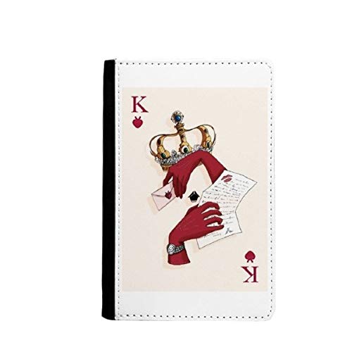 Protège-passeport motif cœur K multicolore étui portefeuille