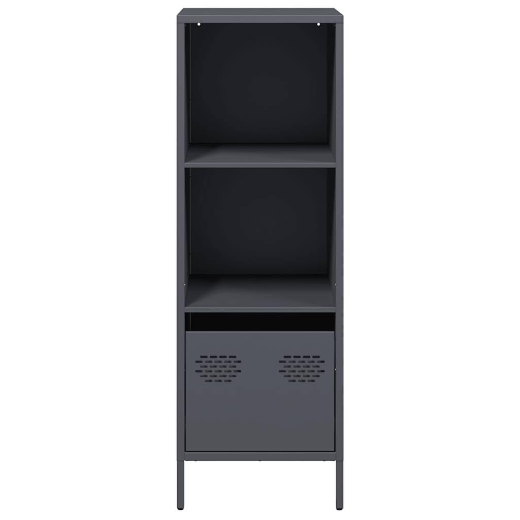 Highboard antracite, 35 x 39 x 103,5 cm, in acciaio