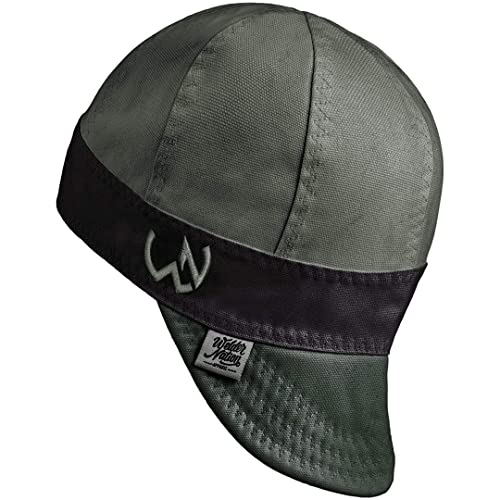 Image of Welder Nation 8 Panel Welding Beanie Cap, 100% Cotton Duck Canvas, Heavy-Duty, Protective & Comfortable