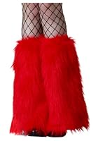 Algopix Similar Product 18 - Adult Red Furry Boot Covers Standard