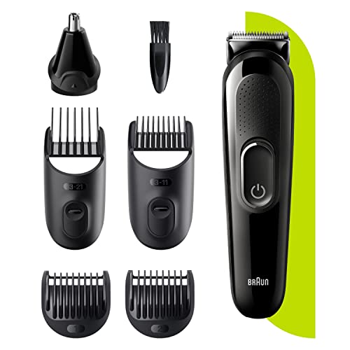 Foto von Braun All-in-One 3 Trimmer MGK3320, 6-in-1 Barttrimmer und Haarschneider für Männer, für Gesichts- und Kopfhaare, 1 stück