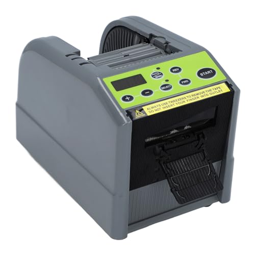 Generic Máquina de Corte de Cinta Eléctrica de Corte de Cinta Automática para de 6 a 60 Mm 999 Longitud Máxima de para Proyectos de Bricolaje (EU enchufe 220-240V, 20-55 ℃, predeterminado 42)