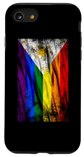 �t�B���s�� LGBTQ �Q�C �v���C�h ���C���{�[ �t���b�O �g�����X�t�B���s�� �X�}�z�P�[�X iPhone SE (2020) / 7 / 8 �p