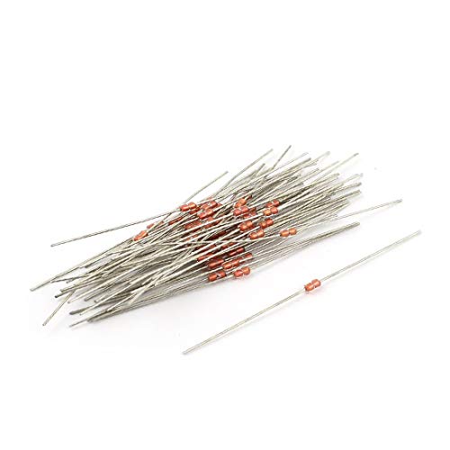 NEW LON0167 50pcs MF58 2K Ohm 3950B 5% Temperature Sensor Glass Encapsulated NTC Thermistors(50 stücke MF58 2K Ohm 3950B 5% Temperatursensor Glas Eingekapselt NTC-Thermistoren