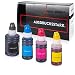Produktbild Logic-Seek 4X Tintentank kompatibel für Epson EcoTank ET-2700 ET-2710 ET-2750 ET-2756 ET-3750 ET-4750 Schwarz 127ml CMY je 70ml