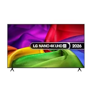 LG Nano 4K UHD AI 75NU800B6LA NU80 75 Inch Smart TV, α7 Processor Gen9, 60 Hz, HDR10, Filmmaker Mode™, Google Cast, Apple AirPlay 2, 2026