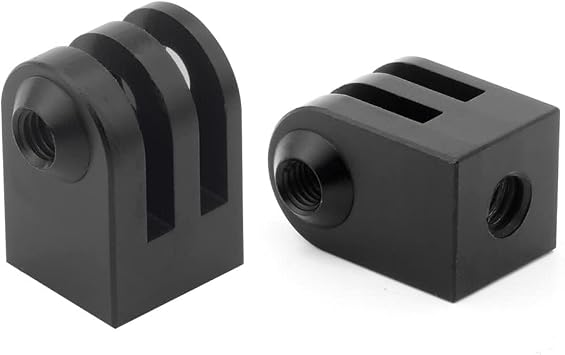 Tripod Mount Adapter,2 pcs Adapter Mount Action Camera Tripod Mount Black Camera Mount Adapter Monopod Adapter Mount 1/4 Screw Camera Mount Compatible with Gopro 3/2/1/3