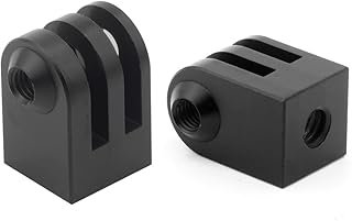 Tripod Mount Adapter,2 pcs Adapter Mount Action Camera Tripod Mount Black Camera Mount Adapter Monopod Adapter Mount 1/4 Screw Camera Mount Compatible with Gopro 3/2/1/3