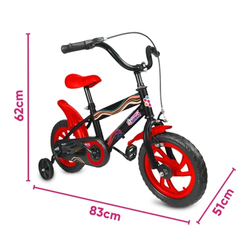 Bicicleta Infantil Aro 12 Conect Brinq Com Rodinhas De Apoio - Ideal Para Crianças