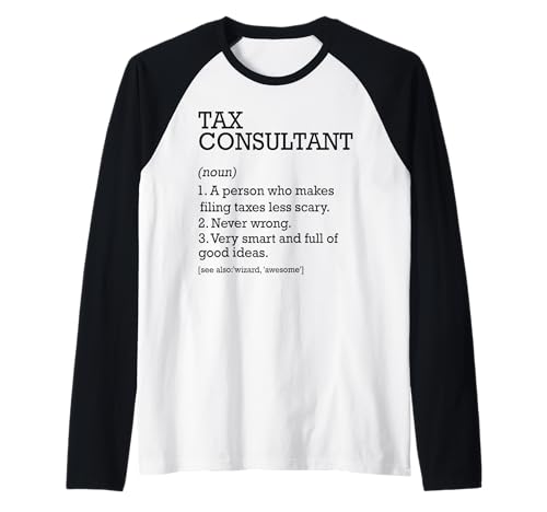 Tax Consultant Job Definition Personalized Funny Consultant Raglan Baseball Tee