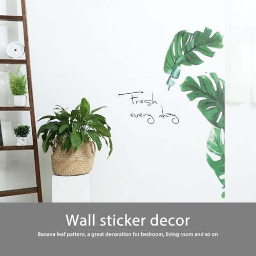 BESPORTBLE Grüne Tropische Blätter Wandtattoo Palmenblatt Pflanzen Wandaufkleber Kunst Wandbilder für Tropische Hawaiianische Luau Party Home Dekoration