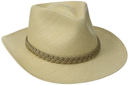 Scala Men's Panama Outback Hat, Natural, X-Large