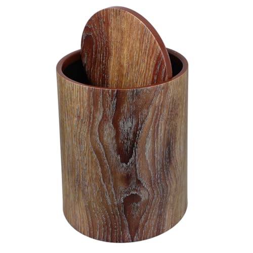 Poubelle imitation bois Healvian au design moderne et élégant