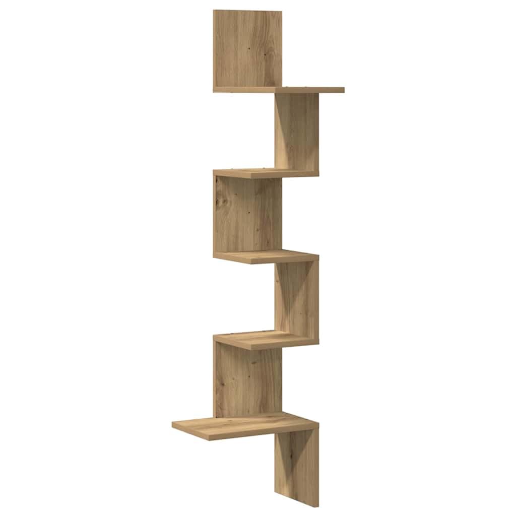 Étagère d'angle en bois pour sublimer le salon et le bureau moderne