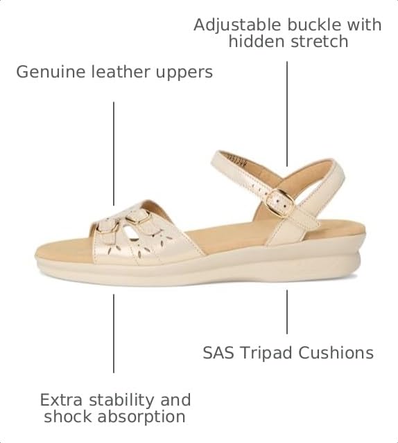 Image of Leather Duo Sandals by SAS