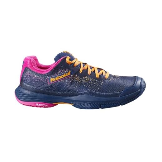 Babolat Jet Ritma Femme Bleu Rose Babolat Chaussures Padel Femme Jet RITMA Violette/Orange 2023