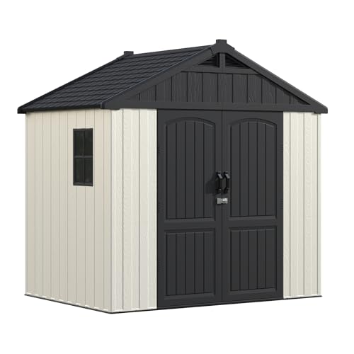 Greesum 8x6 ft Resin Outdoor Storage Shed