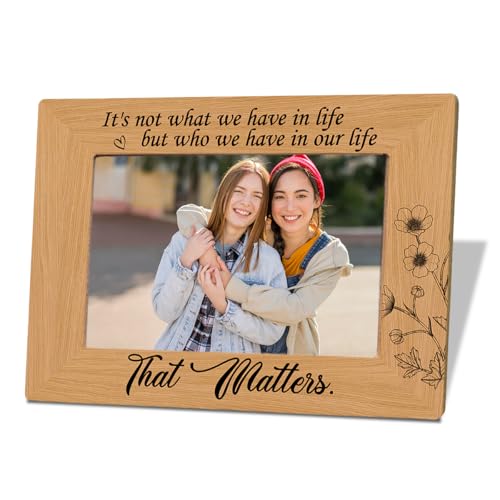 Family-Decor-Friendship-Gift-for-Friends-Apart-Its-Not-What-We-Have-in-Life-but-Who-We-Have-in-Our-Life-that-Matters-Photo-Gifts-Wooden-Picture-Frame-Wall-Tabletop-Display-46-Inches-Photo Family Decor Friendship Gift for Friends Apart Its Not What We Have in Life but Who We Have in Our Life that Matters Photo Gifts Wooden Picture Frame Wall Tabletop Display 46 Inches Photo