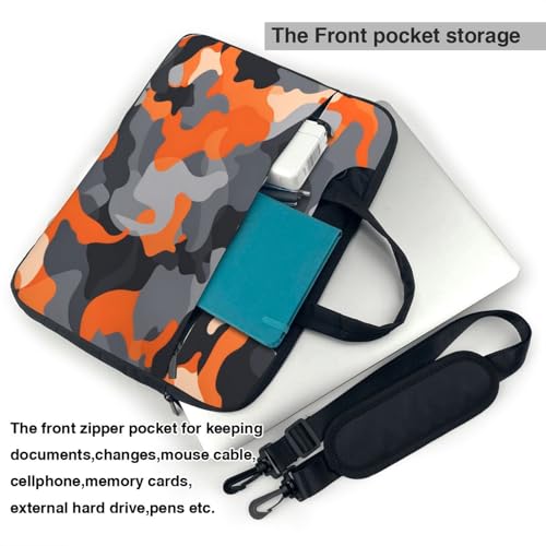 Maletín para portátil Orange Grey Black Camo 15.6 in miniatura 4