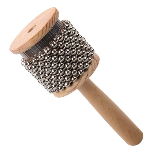 Alasum - Alasum Cabasa Portable en Bois 6Cm Instrument de Percussion pour Garçon et Filles Musical Éducatif Développement du Rythme Coordination Œil-Main Sécurité Bébé