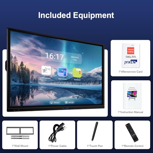 Image of 86 inch 4K Educational Smart Board Pro | Interactive Digital Whiteboard for Classrooms, Lecture Halls & STEM Labs | Android 12 Multi-Device Learning Hub with Live Annotation Tools (Board Only)​​