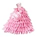 BARWA Princess Evening Party Clothes Wears Dress with Hat Outfit Set for 11.5 inch Doll